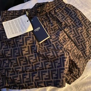 brand new fendi bathing suit, tabacco/moro size 50